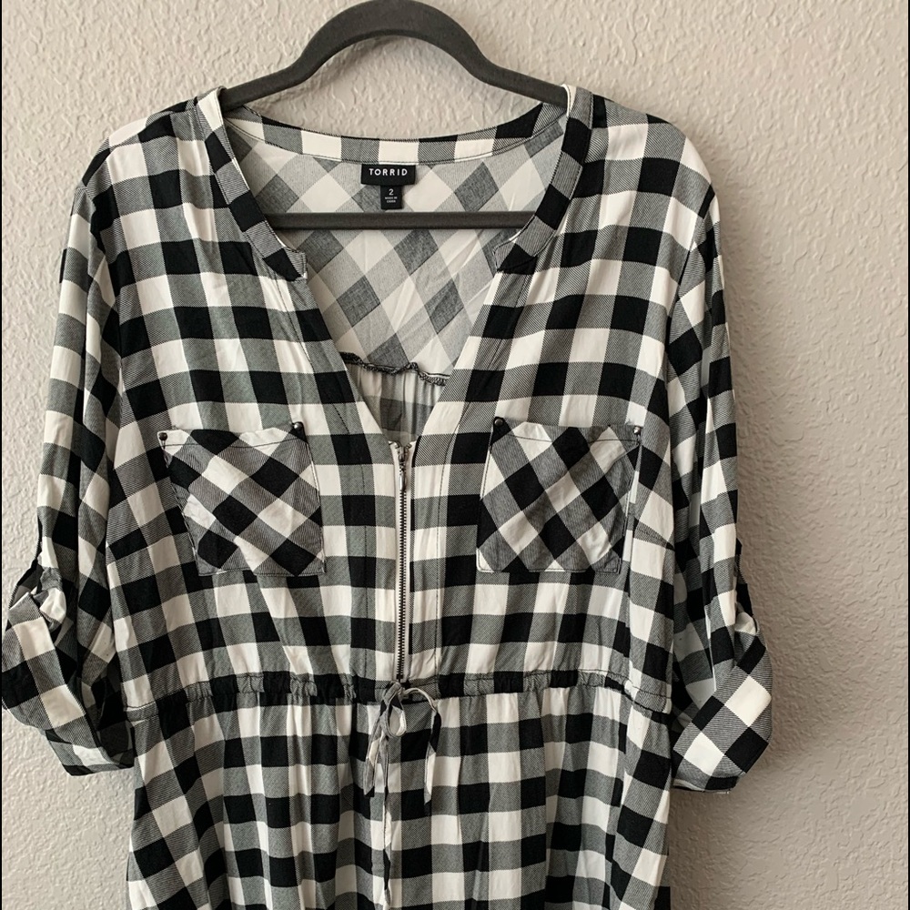 Torrid Stretch Challis Babydoll Shirt